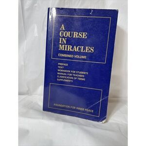 A Course in Miracles: Combined Volume by Foundation for Inner Peace Paperback VG